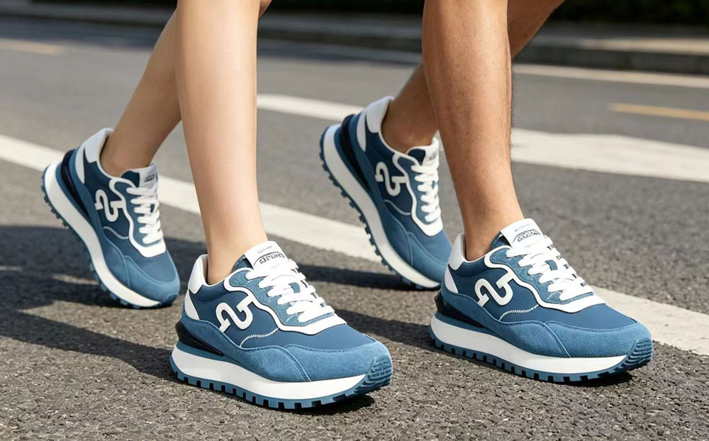 Women Elegant Blue Suede Sneakers – Effortless Style Meets Comfort - Image 12