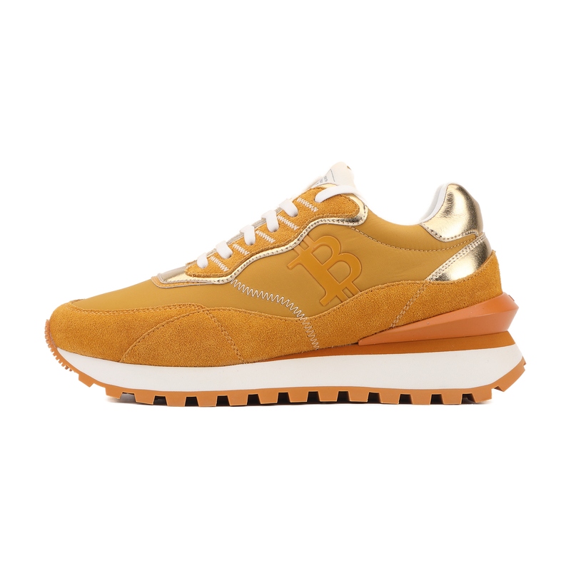 OPPCOLOR Men’s Luxury Lifestyle Bitcoin Sneaker Amber Gold - Image 4