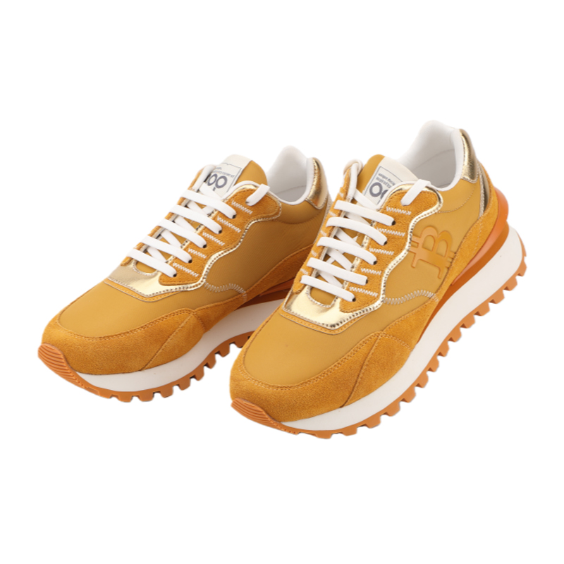 OPPCOLOR Men’s Luxury Lifestyle Bitcoin Sneaker Amber Gold - Image 8