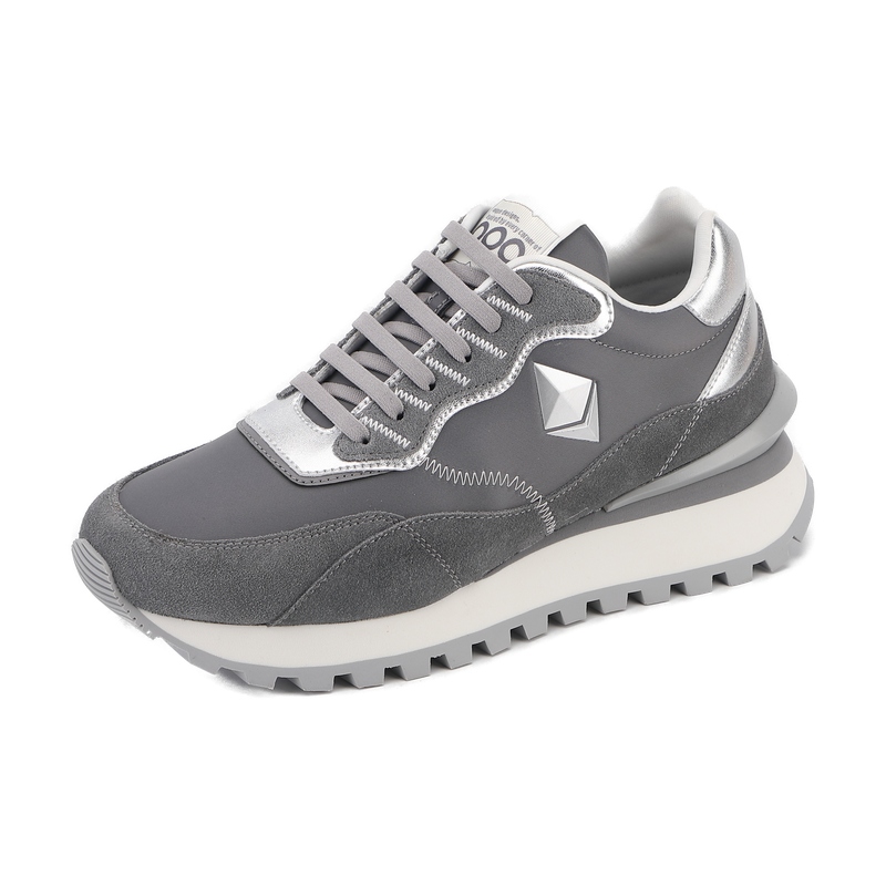 Ethereum Retro Runner Sneakers Tech-Inspired Grey Lifestyle Shoes - Image 5