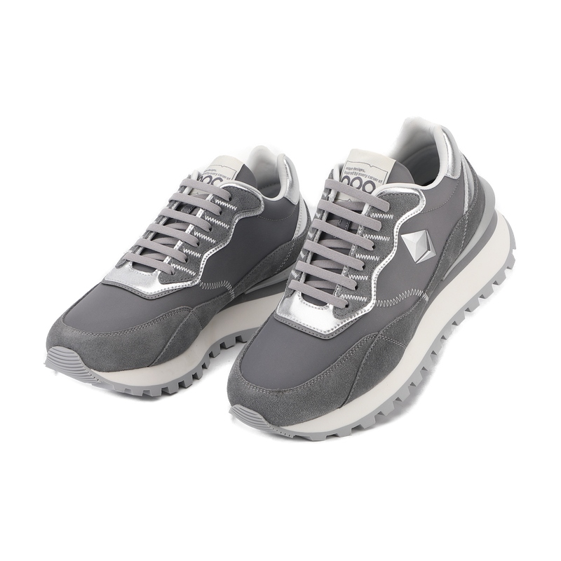 Ethereum Retro Runner Sneakers Tech-Inspired Grey Lifestyle Shoes - Image 8