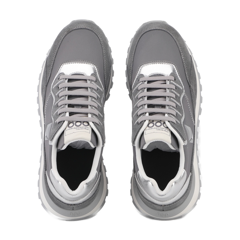 Ethereum Retro Runner Sneakers Tech-Inspired Grey Lifestyle Shoes - Image 9